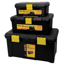 Ящики для инструмента MasterTool 79-2000, комплект 3шт. 12,5"+16"+19,5", пласт.замки (79-2219/2216/2212)