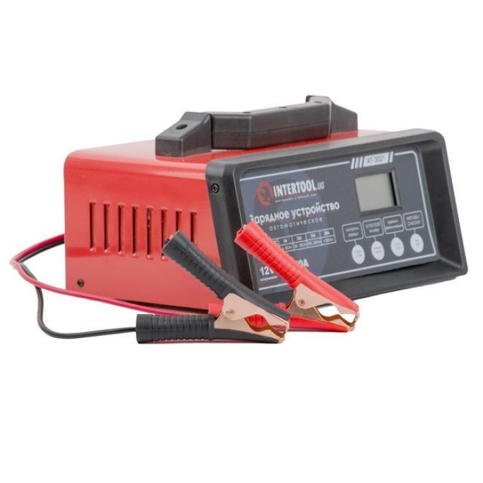 Зарядний пристрій INTERTOOL AT-3021, 12В, 5/10/15/20А, 160 Вт, режим реанімації, десульфатации акумулятора