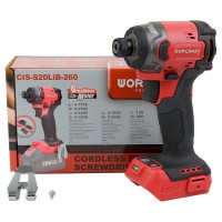 Аккумуляторный бесщеточный гайковерт ударный WORCRAFT CIS-S20LiB-260, без АКБ и ЗУ, 20В, 260 Нм, LED-подсветка