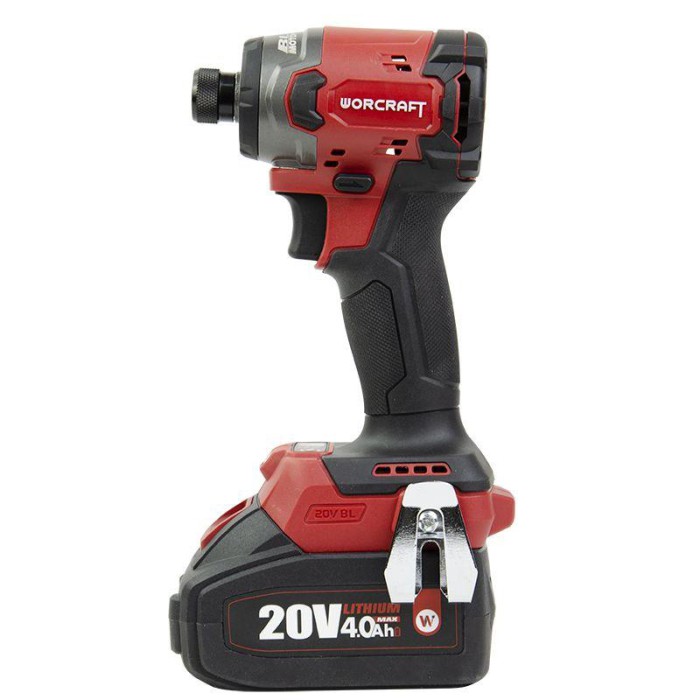 Акумуляторний безщітковий гайковерт ударний WORCRAFT CIS-S20LiB-260, без АКБ та ЗП, 20В, 260 Нм, LED-підсвічування, 2 швидкості
