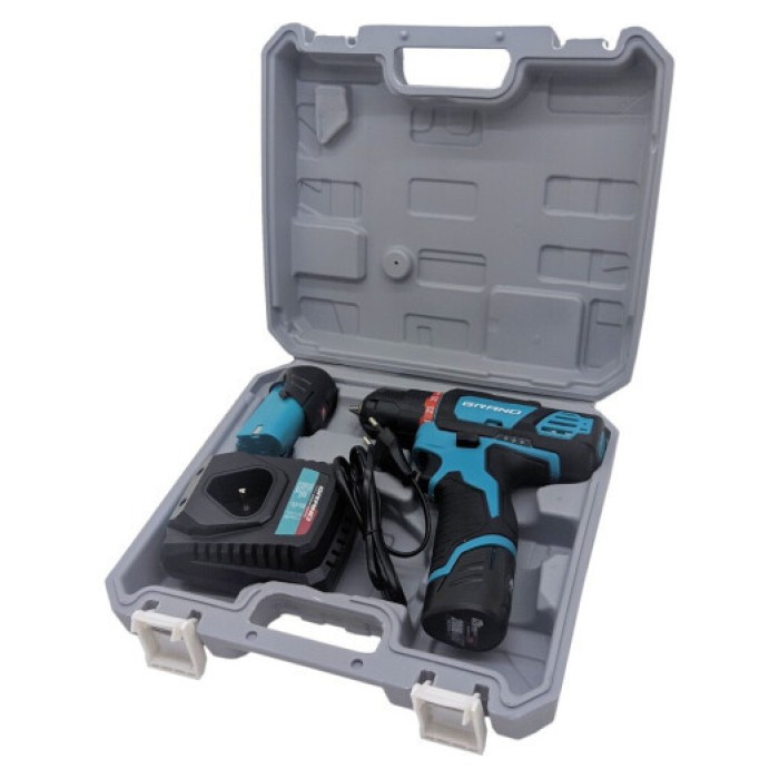 Аккумуляторный шуруповерт Grand ДА-12M/PRO (12В, 2 Ач, 2 аккумулятора, кейс)