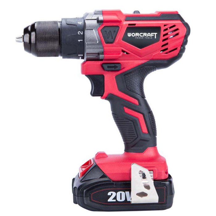 Акумуляторний шуруповерт WORCRAFT CD-S20LiWB (20В, 2А*год, 40 Н*м, кейс)