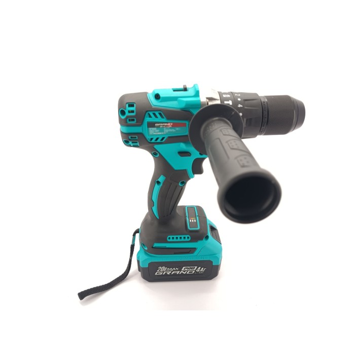 Акумуляторний ударний шуруповерт Grand ДА-20/13 UBL, без АКБ та ЗП, безщітковий двигун, 75 Нм, 2 швидкості Акумуляторний ударний шуруповерт Grand ДА-20/13 UBL, без АКБ та ЗП, безщітковий двигун, 75 Нм, 2 швидкості