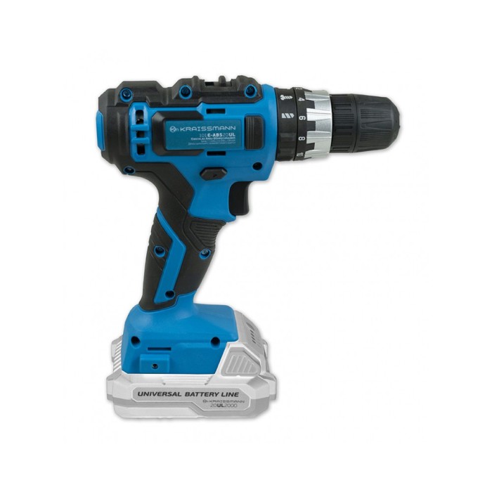 Акумуляторний ударний шуруповерт KRAISSMANN 101 E-ABS 20UL (20 В, без акумулятора і зарядного пристрою) Акумуляторний ударний шуруповерт KRAISSMANN 101 E-ABS 20UL (20 В, без акумулятора і зарядного пристрою)