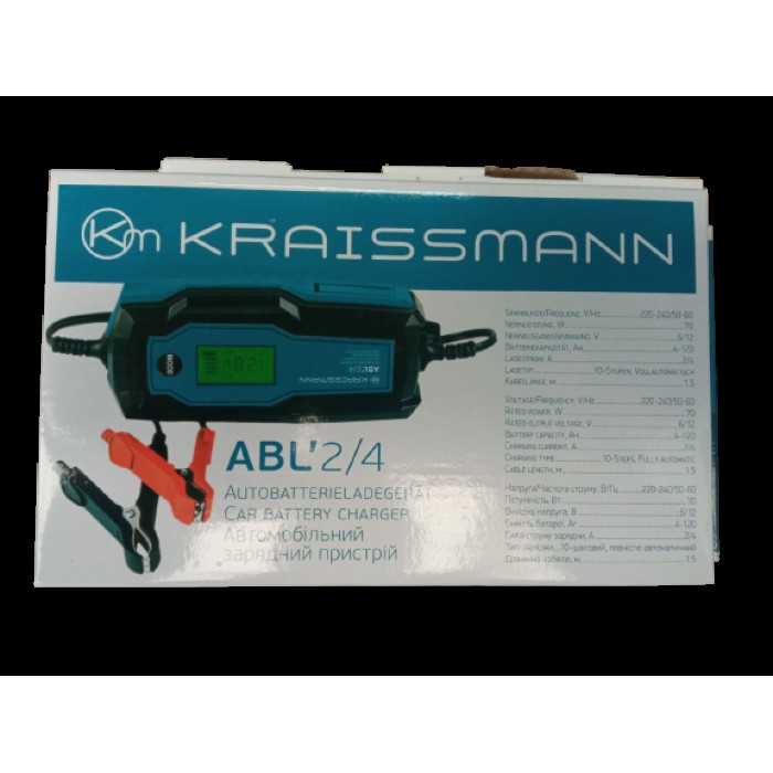 Автомобильное зарядное устройство KRAISSMANN ABL'2/4 (аккумуляторы 6В/12В)