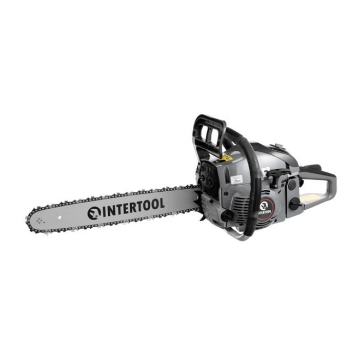 Бензопила цепная INTERTOOL DT-2208, 2,2 кВт., 52 см3, шина 45 см., 3200 об/мин.