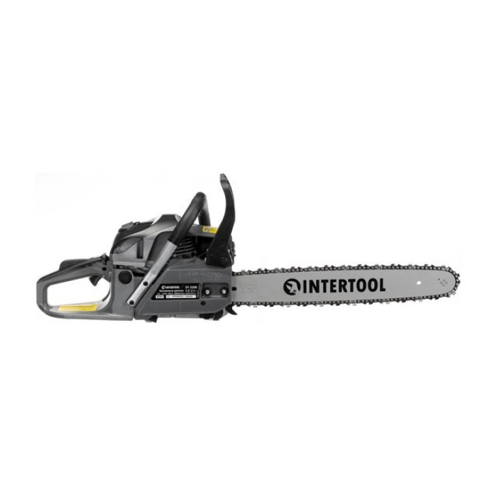 Бензопила цепная INTERTOOL DT-2208, 2,2 кВт., 52 см3, шина 45 см., 3200 об/мин.