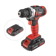 Дриль-шуруповерт акумуляторна INTERTOOL WT-0314, Li-Ion 18В, 25Nm, 2 швидкості, 2 акум 1.3 Ач