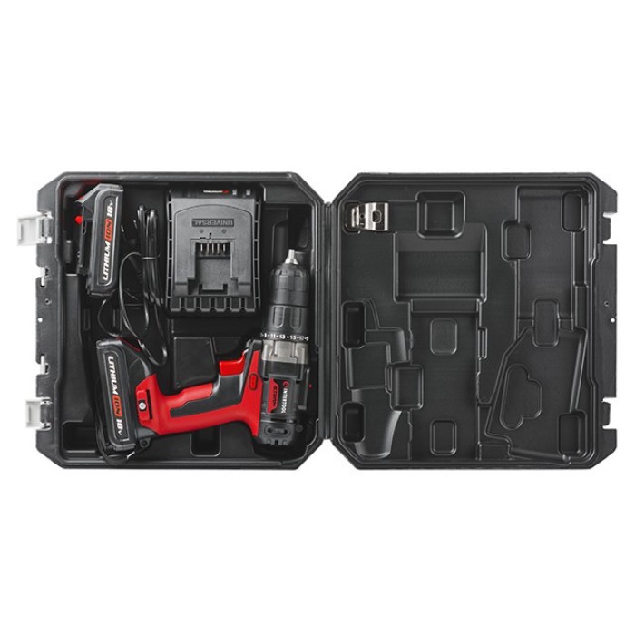 Дриль-шуруповерт акумуляторна INTERTOOL WT-0328, Li-Ion 18В, 35Nm, 2 швидкості, 0-400/0-1500об/хв, 2 акк., Дриль-шуруповерт акумуляторна INTERTOOL WT-0328, Li-Ion 18В, 35Nm, 2 швидкості, 0-400/0-1500об/хв, 2 акк.,