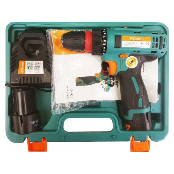 Дриль-шуруповерт акумуляторна Sturm CD3212DFR (швидкознімний патрон, DFR)