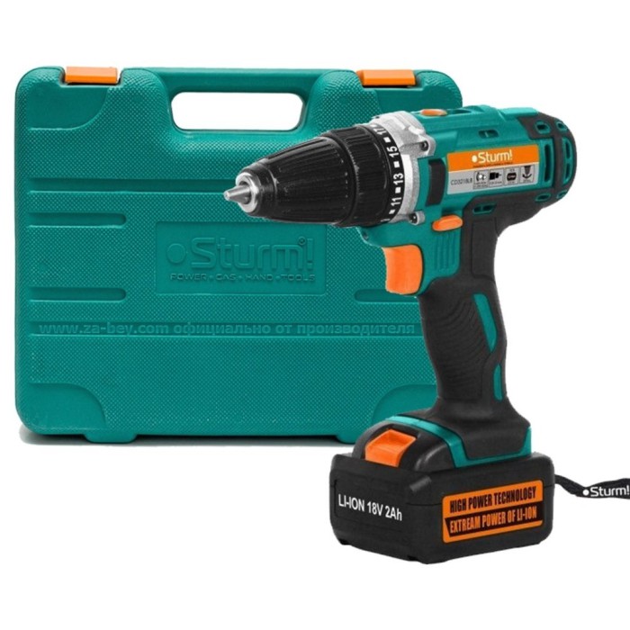 Дриль-шуруповерт акумуляторна Sturm CD3218LB