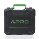 Дрель-шуруповерт, быстросъем APRO 12В,1,5А, 12DC, 2 АКБ, ЗУ, кейс