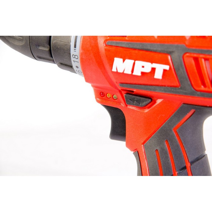 Дрель - шуруповерт аккумуляторная MPT MCDT1216.B1, 12V, Li-ion,1.3 Ач, 0-600 об/мин., 0-10 мм, 1 АКБ