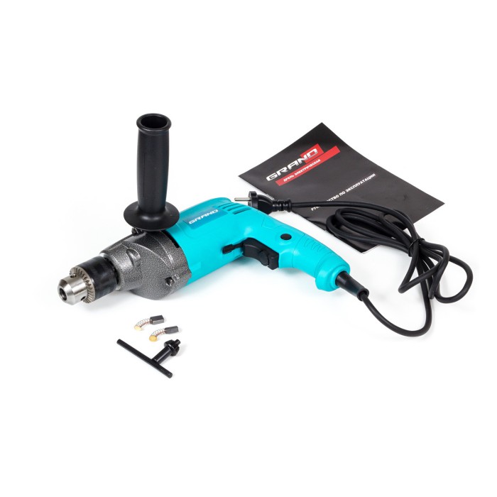 Дриль електрична Grand ДЕ-1350М, 1350 Вт, 1200 об/хв, ключовою патрон 13 мм Дриль електрична Grand ДЕ-1350М, 1350 Вт, 1200 об/хв, ключовою патрон 13 мм