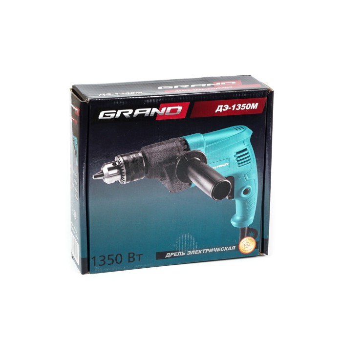 Дриль електрична Grand ДЕ-1350М, 1350 Вт, 1200 об/хв, ключовою патрон 13 мм Дриль електрична Grand ДЕ-1350М, 1350 Вт, 1200 об/хв, ключовою патрон 13 мм