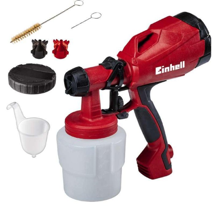 Електричний краскопульт Einhell TC-SY P 500, 500 Вт, бачок 1000 мл, сопло 2-2,5 мм, витрата 550 мл/хв