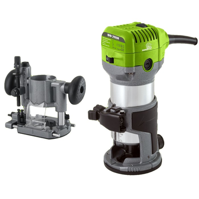 Фрезер Білорус МФ-2100Н, 2100 Вт, 10000-30000 об/хв, цанга 6-8 мм, дві бази