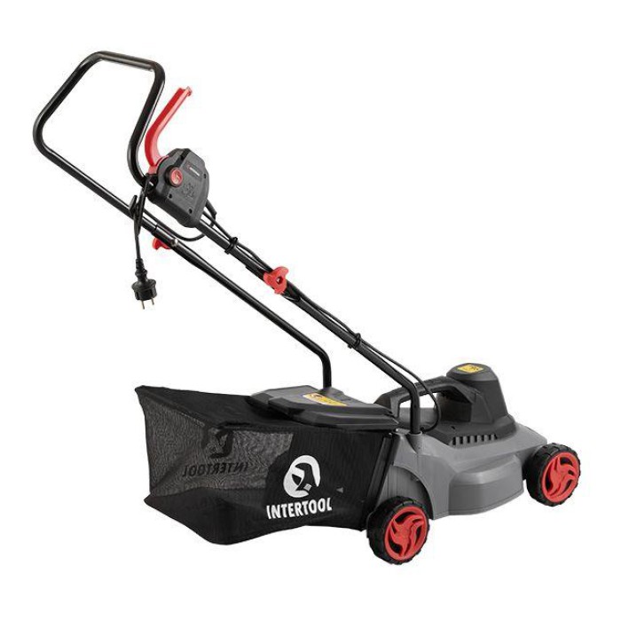 Газонокосарка електрична INTERTOOL DT-2260, 1.2 кВт, ширина захвату 320 мм, висота зрізу 27/45/52 мм