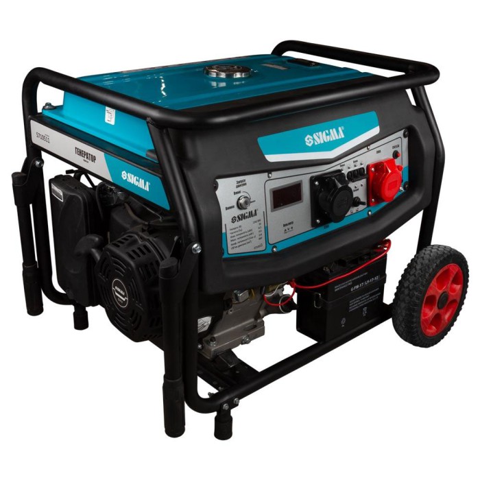 Генератор бензиновий 220-380В 8.5/9.0 кВт 4-тактний електрозапуск SIGMA (5710511)