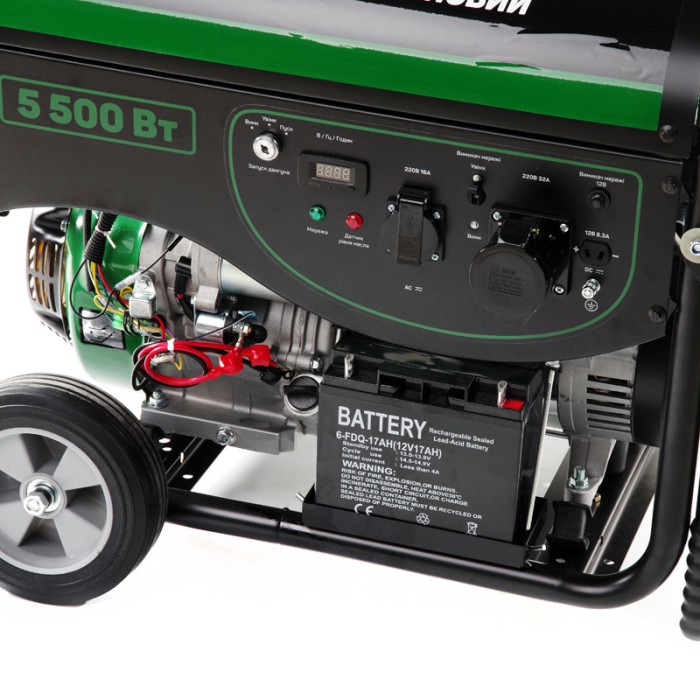 Генератор бензиновий 4-тактний 5.0/5.5 кВт (електро запуск) APRO