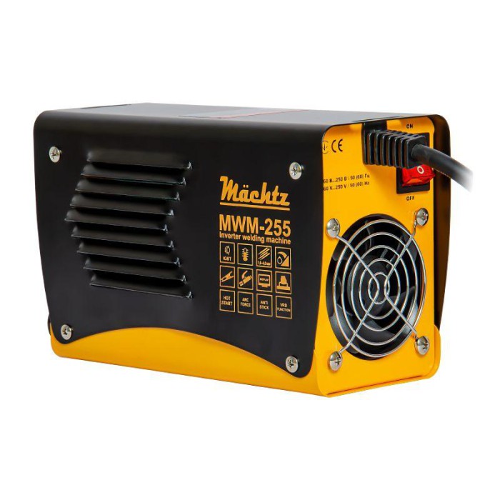 Інверторний зварювальний апарат Machtz MWM-255, 7.1 кВт, зварювальний струм 20-255 А, діаметр електрода 1.6-5.0