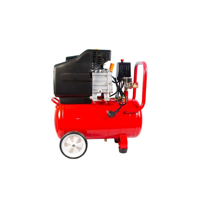 Компресор MPT MAC20243 PROFI, 24 л, 1500 Вт/2 л. с., 2850 об/хв, 100 л/хв, 8 атм, 2 виходи, мід обмотка