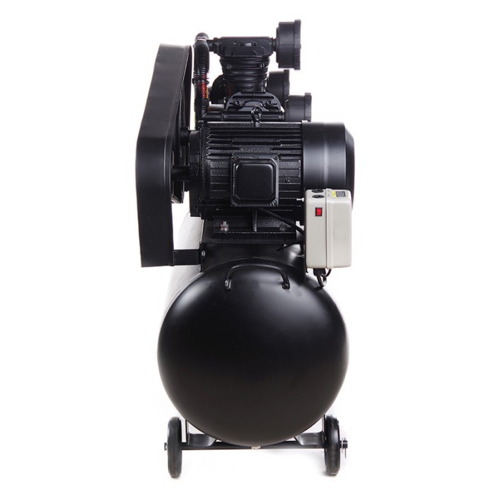 Компресор трициліндровий ремінний OFBD-200X 8Бар 7.5 кВт 1050 л/хв 200 л 380 В (2 крани) + Олія 1 л APRO