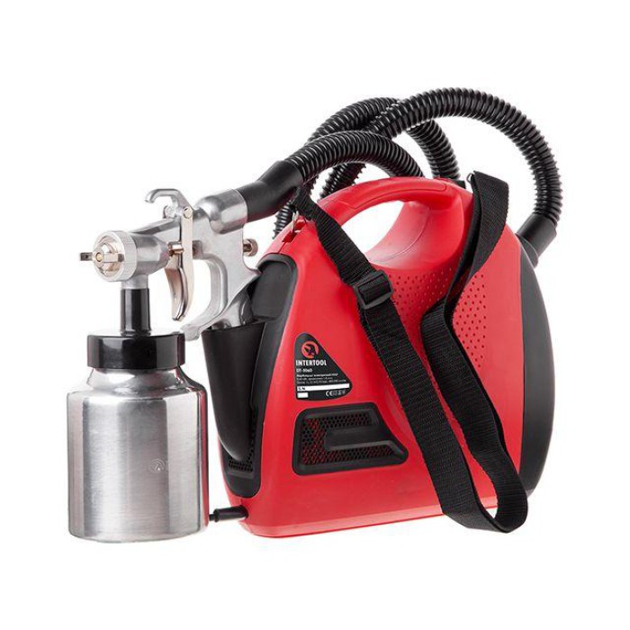 Електричний Краскопульт INTERTOOL DT-5060, HVLP 600 Вт., форсунка 1.8 мм, бачок 1л., 450-550 мл/хв