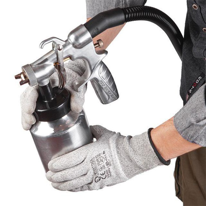 Електричний Краскопульт INTERTOOL DT-5060, HVLP 600 Вт., форсунка 1.8 мм, бачок 1л., 450-550 мл/хв