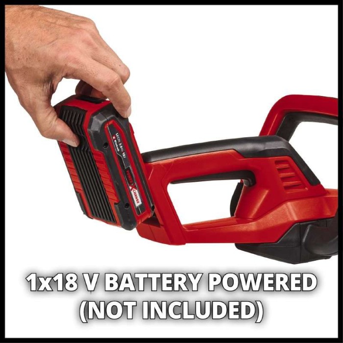 Кущоріз акумуляторний Einhell GC-CH 18/40 Li - Solo, 18 В, без АКБ та ЗУ, шина 475 мм, макс. діаметр 13 мм