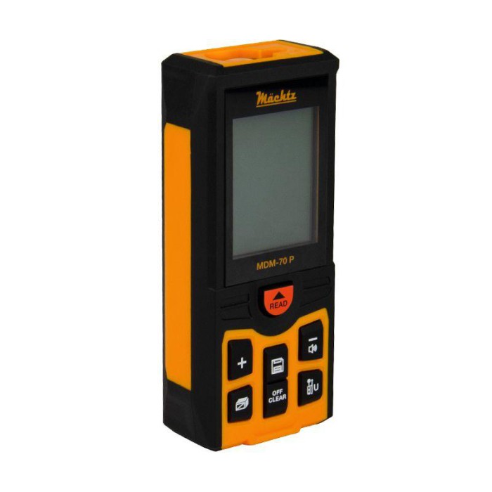 Лазерний далекомір (рулетка) Mächtz MDM-70 P, 70 м, пам'ять, вимірювання площі, об'єму, кутів
