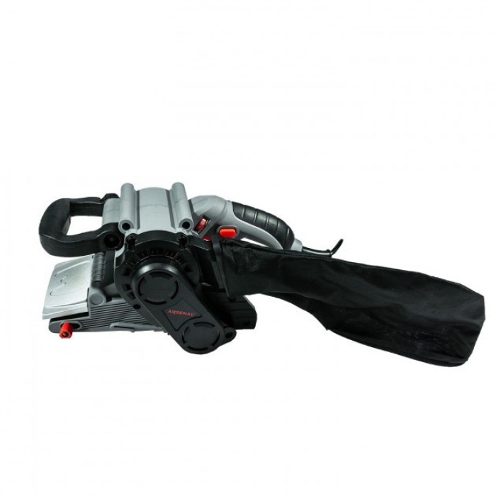 Стрічкова шліфувальна машина Арсенал ЛШМ-1100Э, 1100 Вт, швидкість стрічки 120-260 м/хв, пилозбірник