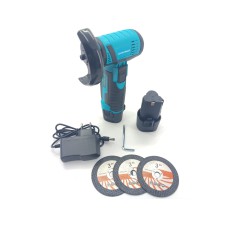 Машина углошлифовальная аккумуляторная (мини-болгарка) GRAND МШУ- 12Li (2 АКБ 12В, 2 А*ч, 75 мм, кейс)