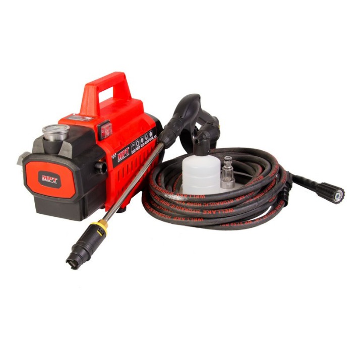 Мийка високого тиску MPT MHPW1603, 100 Bar, 1600 Вт, 6.5 л/хв, мідна обмотка, пінна насадка