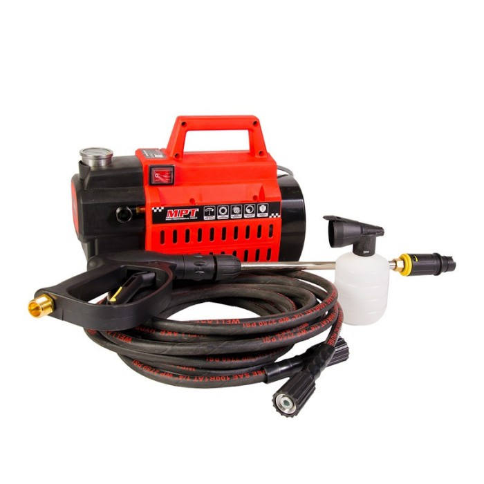 Мийка високого тиску MPT MHPW1603, 100 Bar, 1600 Вт, 6.5 л/хв, мідна обмотка, пінна насадка