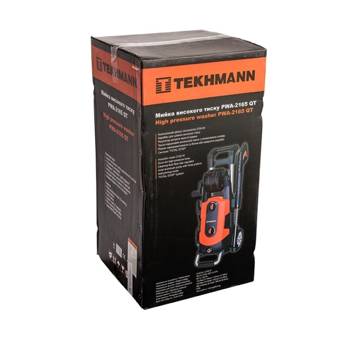 Мийка високого тиску Tekhmann PWA-2165 QT,2100 Вт, 170 бар, 360 л/год