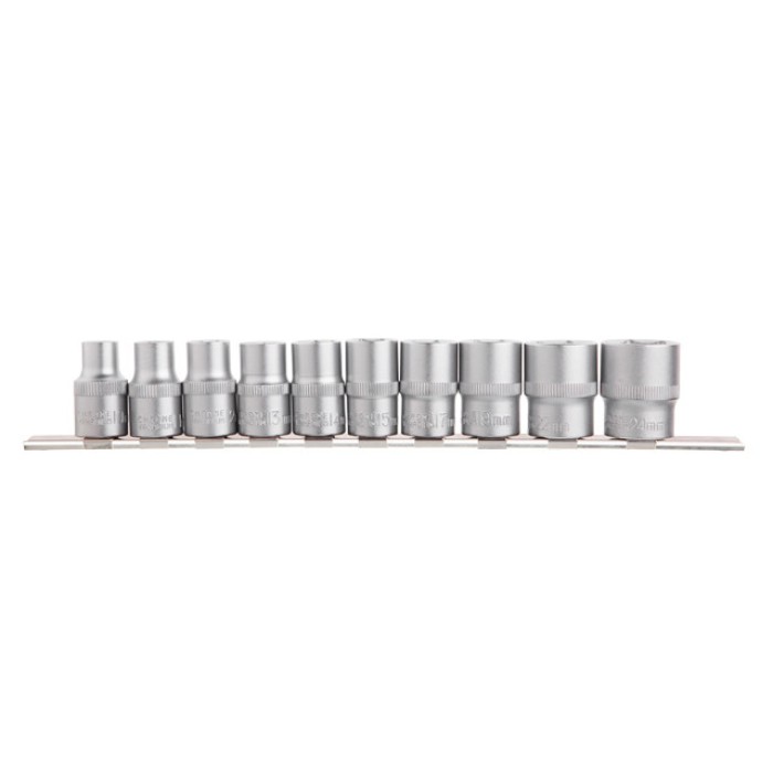 Набір головок на планці INTERTOOL ET-6011, 10,11,12,13,14,15,17,19,22,24.-1/2