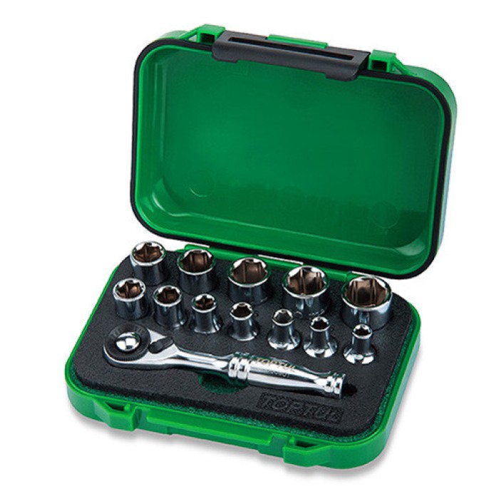 Набір головок з тріскачкою TOPTUL 1/4