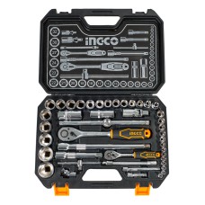 Набор головок торцевых 1/4" и 1/2" 44 предмета INGCO INDUSTRIAL HKTS42441