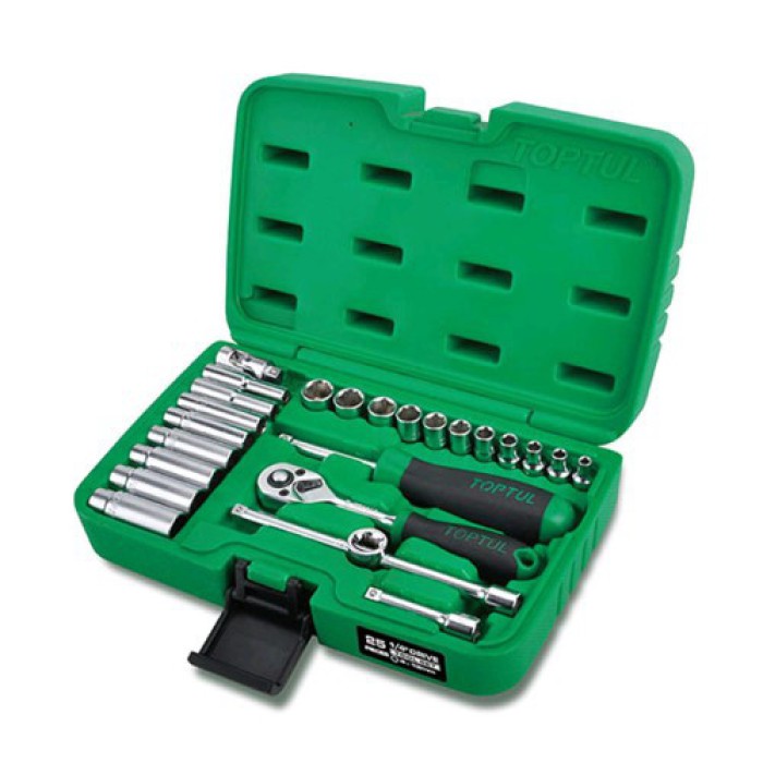 Набір інструменту в кейсі TOPTUL 1/4