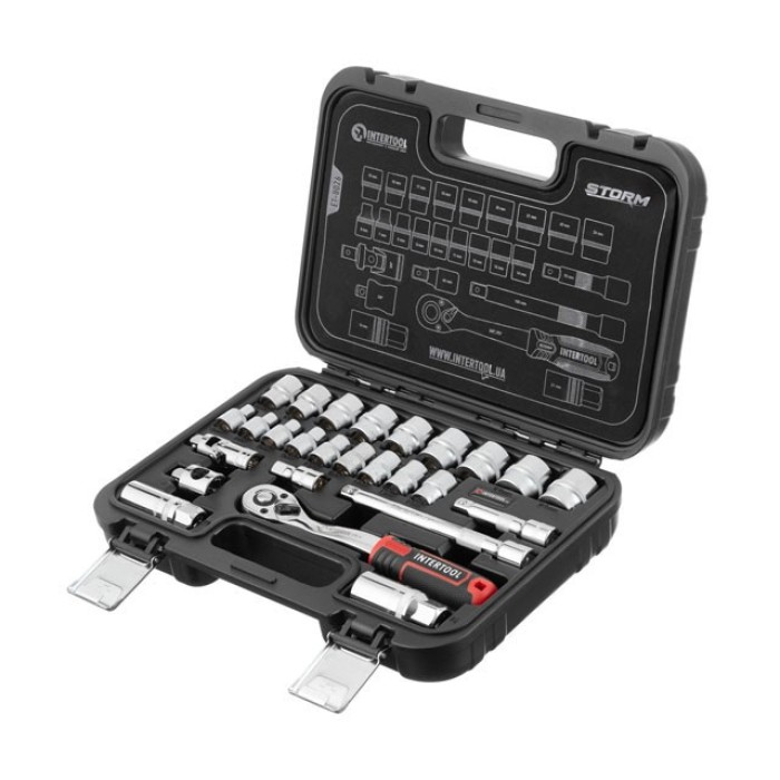 Набір інструментів INTERTOOL ET-8026, 3/8