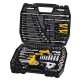 Набор ключей и насадок торцевых MasterTool 78-5121 PROFI, 1/4” - 3/8” - 1/2”, трещотка 72Т, 121 шт, кейс