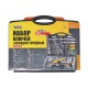 Набор ключей и насадок торцевых MasterTool 78-5121 PROFI, 1/4” - 3/8” - 1/2”, трещотка 72Т, 121 шт, кейс