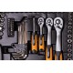 Набір ключів і насадок торцевих MasterTool 78-5121 PROFI, 1/4