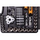 Набір ключів і насадок торцевих MasterTool 78-5121 PROFI, 1/4
