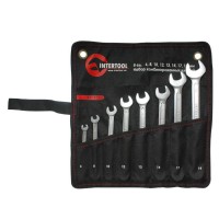 Набір комбінованих ключів INTERTOOL XT-1002, 8 шт.