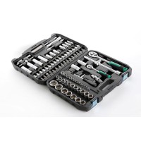 Набір насадок CrV 1/4, 1/2 (72T) (94шт) (інструментів) торцевих c тріскачкою Сила 252094