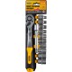 Набор насадок торцевых MASTERTOOL 78-1312, CRV 1/2” 8-19 мм, удлинитель 125 мм, трещотка 72Т, 12 шт