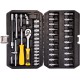 Набор насадок торцевых MasterTool 78-2047 PROFI, CrV 1/4”  4-14 мм,трещотка 72Т, 46 шт, кейс