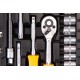 Набор насадок торцевых MasterTool 78-2047 PROFI, CrV 1/4”  4-14 мм,трещотка 72Т, 46 шт, кейс